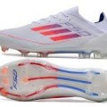 Adidas F50 Adizero FG Firm Ground Krampon - Beyaz/Kırmızı/Mavi